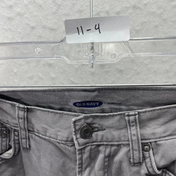 Old Navy Jean's Men's Sz 30x32 Gray Regular 5-Pocket Slim-Straight Leg Denim - Picture 8 of 8